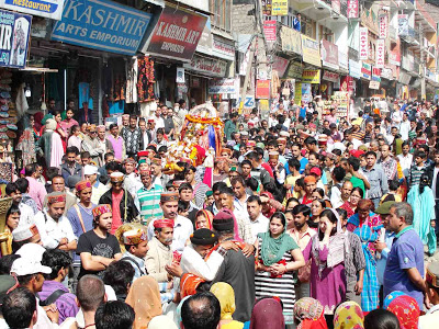 Palanquin of Devi Hidimba on its way to Kullu Dussehra