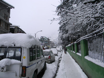 Snowfall in Manali