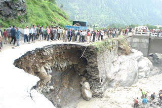 Flood damage roads