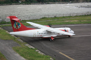 Airplane at Bhuntar airport