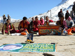Puja at Rohtang pass