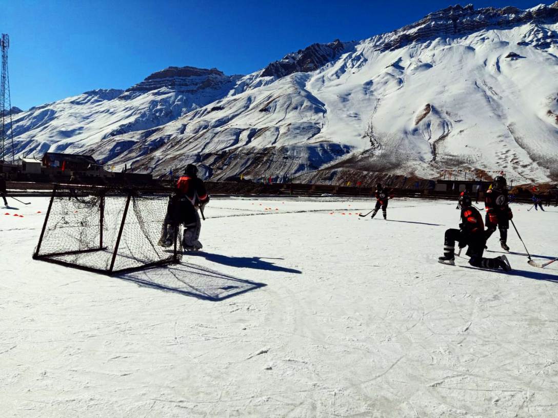 Ice hockey rink in Spiti Valley