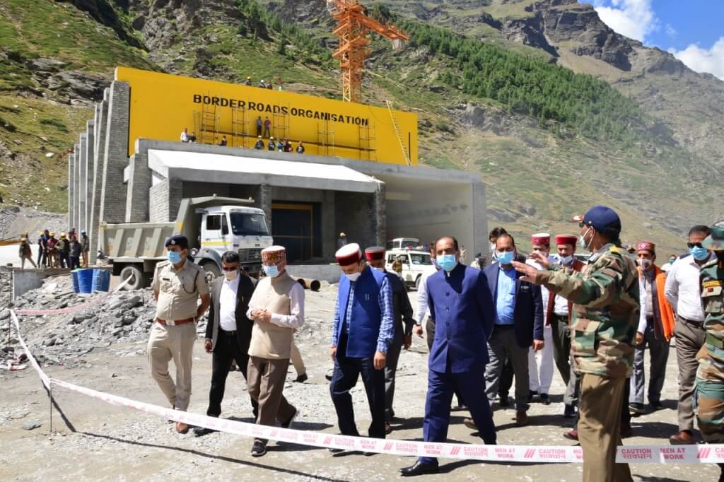 CM visits Atal Tunnel