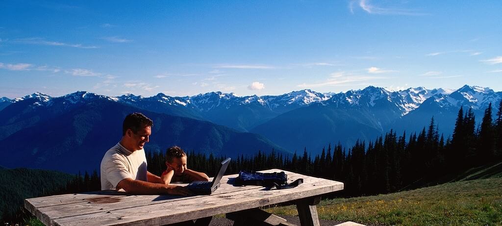 Work from the mountains