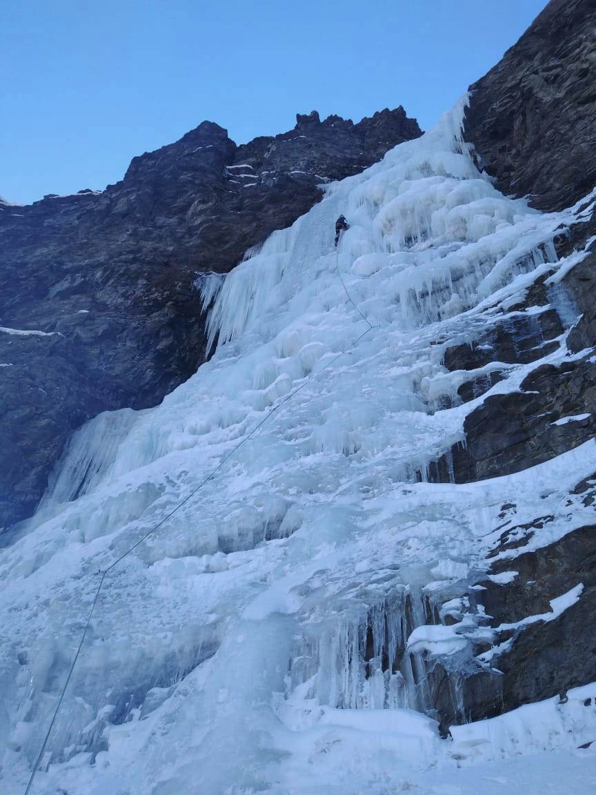 Ice climbing in Lahaul India